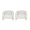 Manhattan Comfort Modern Sylvia Tweed Accent Chair in Angora - Set of 2 2-AC070-AN - alternate 4
